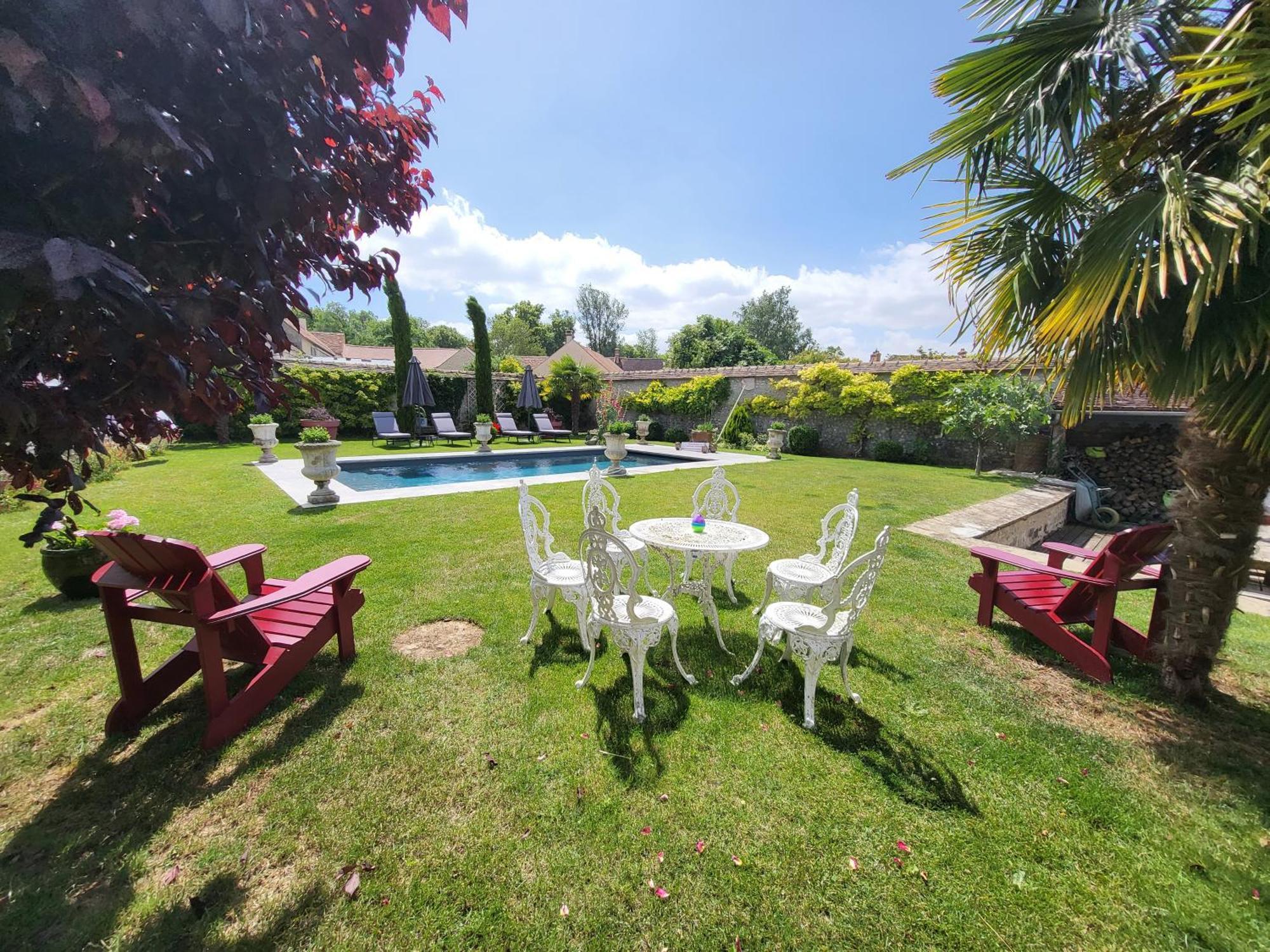 Les Glycines Bed and Breakfast Ury Εξωτερικό φωτογραφία